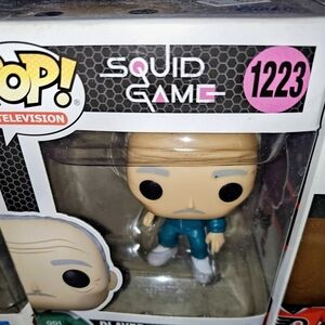Funko Pop Squid Game Figure in Teal and White